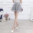 Ribbon Lace A-line Mini Skirt