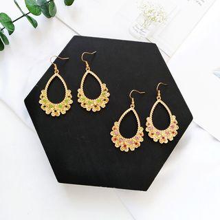 Rhinestone Droplet Earring