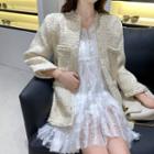 Tweed Jacket / Sleeveless Mini Dress