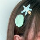 Acrylic Star & Shell Hair Clip