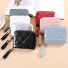Faux Leather Quilted Short Wallet