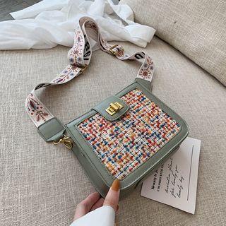 Printed Strap Crossbody Bag