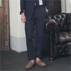 Pocket-side Linen Tapered Dress Pants