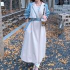 Two Tone Long Trench Coat
