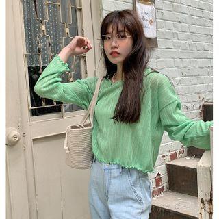 Lettuce-edge Rib Top