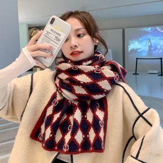 Argyle Chenille Scarf