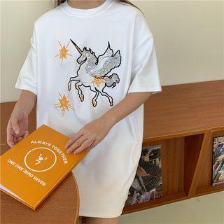 Unicorn Loose-fit Short-sleeve T-shirt