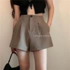 High-waist A-line Dress Shorts