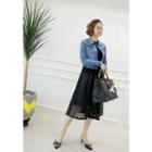 Zip-back Perforated Skirt