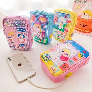 Cartoon Faux Leather Accessory Bag