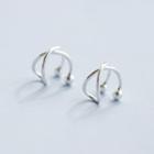 925 Sterling Silver Cuff Earring 1 Pair - As Shown In Figure - One Size