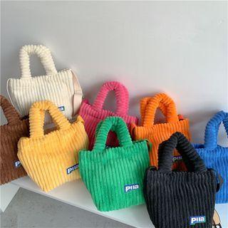 Logo Corduroy Tote Bag