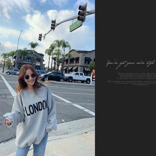 London Letter Oversized Sweatshirt