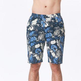 Loungewear Set: Short-sleeve Print T-shirt + Shorts