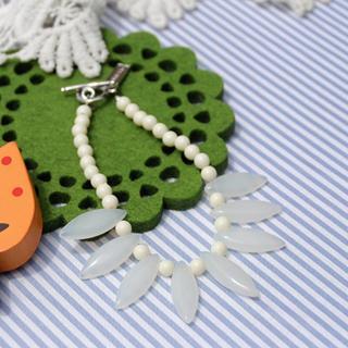 Glass Beads Bracelet(white)