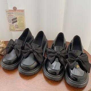 Block Heel Bow Loafers (various Designs)