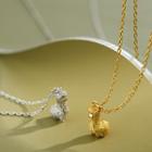 925 Sterling Silver Llama Pendant Necklace