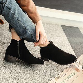 Faux Suede Chelsea Ankle Boots