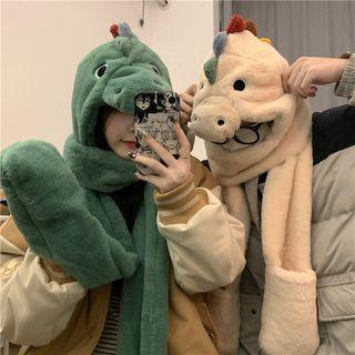 Dinosaur Scarfed Beanie