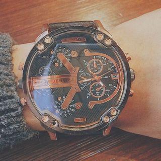 Oversized Multiple Dial Strap Watch