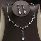 Bridal Set: Rhinestone Earrings + Necklace