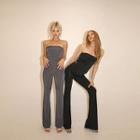 Tie-back Triangle-hem Tube Top