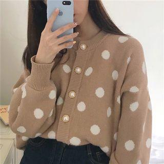 Dotted Button Cardigan