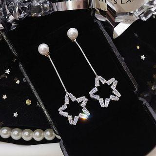 Shining Star Dangle Earring A03-42 Shining Star. Sliver
