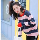 Striped Sweater As Shown In Figure - One Size