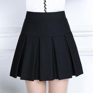High-waist Mini Pleated Skirt