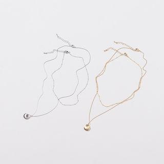 Shell Pendant Necklace With Spare Chain