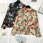 Loose-fit Printed Chiffon Shirt