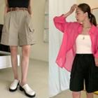 Cargo-pocket Wide Shorts