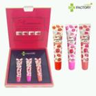Skin Factory - Touch Fit Lip Tatoo Pack Set : Jewelry Pink + Vita Fruits Peach+ Rose Cherry Scarlet 15ml X 3pcs