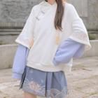 Mock Two Piece Hoodie / Pleated Skirt