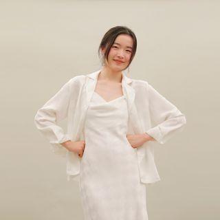 Open-collar Checkerboard Shirt