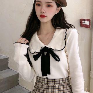 Bow-neck Knit Top / Camisole Top