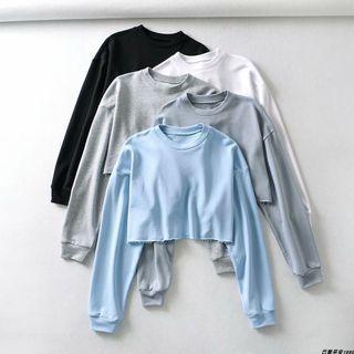 Cropped Crew-neck Sweatshirt