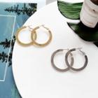 Metal Glossy Hoop Earring