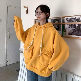 Plain Hooded Oversize Sweatshirt