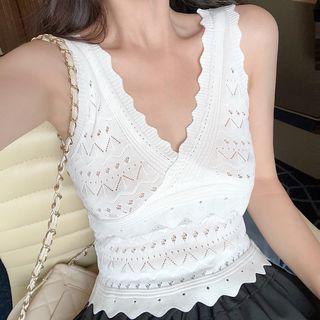 Knit Tank Top / A-line Mini Skirt