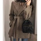 Tie-front Patterned Jacket