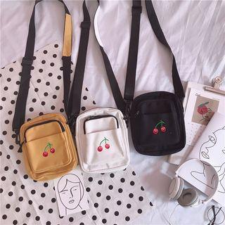 Cherry Printed Accent Backpack