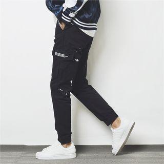 Lettering Cargo Pants