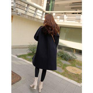 Double-breasted Raglan Loose-fit Coat