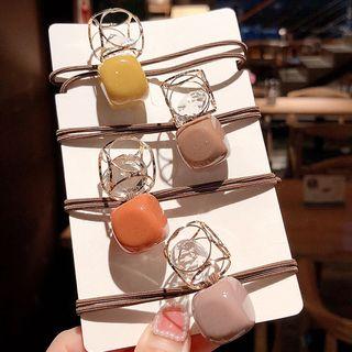 Caged Rhinestone & Bead Hair Tie