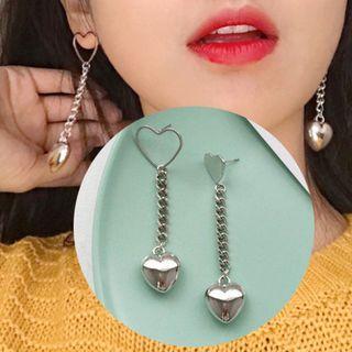 Heart Drop Non-matching Earring
