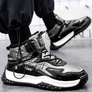 Platform High-top Snow Sneakers