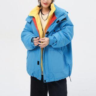 Padded Paneled Zip Jacket