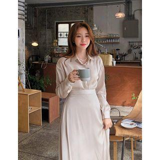 Office Look Satin Shirt